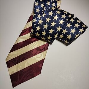 Patriotic Stars and Stripes Tie